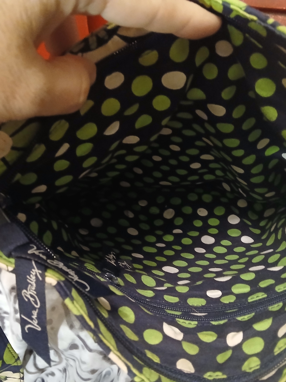 Vera Bradley Navy Floral Quilted Crossbody Bag - Picture 7 of 7